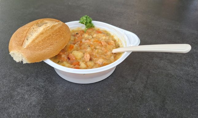 Kartoffelsuppe mit Einlage